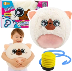Plüss ugráló labda BIGCUTEPET kiscica 50 cm pumpával