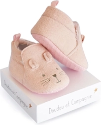 Ajándék szett – első cipőcskék 0–6 hónaposoknak, rózsaszín