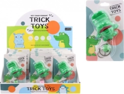 Műanyag krokodil medál csengővel