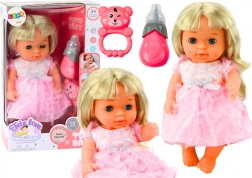 Baba Rózsaszín Ruhában Kiegészítőkkel és Hangokkal