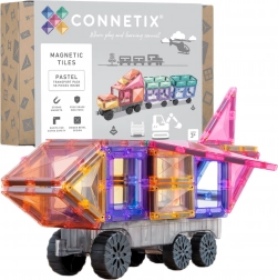 Connetix Pastel Transport Pack mágneses építőkészlet 50 darab