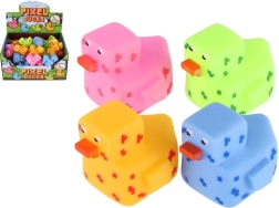 Gumibaba kacsa fürdőbe pixel stílusban 5 × 7 cm