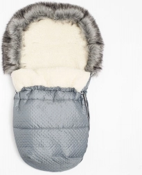 New Baby Lux Wool gyapjú téli lábzsák, grafitszürke