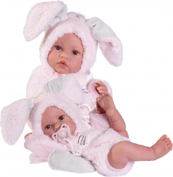 Realista baba újszülött Erika lágy vinilből 42 cm