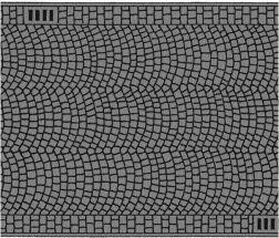 Úttest fólia kockakő mintával 100x6,6 cm
