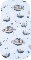 Pamut kiságy-lepedő babakocsiba New Baby Teddy Bear in Space 35 × 75 cm