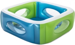 Felfújható gyerekmedence ablakokkal - 168 cm x 168 cm x 56 cm