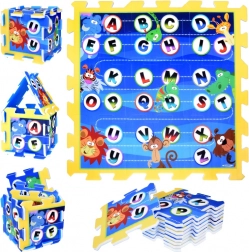 Habos kirakó – oktató alátét dzsungel ábécé 93 × 93 cm