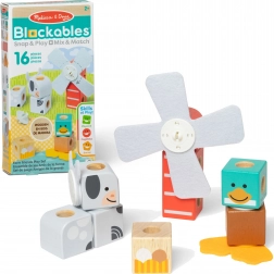 Blockables Fa farmás mágneses fa építőkockák 16 db MELISSA & DOUG