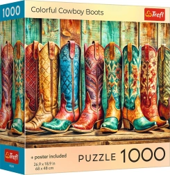 Trefl puzzle színes cowboycsizmák 1000 darab