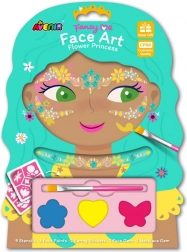 Arcdíszek és arcfestékek – virágok