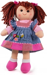 Lágy szövetből készült Melody baba a Bigjigs Toys-tól, 34 cm