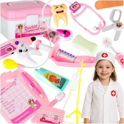 Orvosi táska kis doktoroknak hangokkal, 35 darab