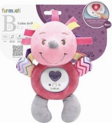 Interaktív plüss sün világítással és dallamokkal