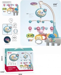 Kék állatos kiságyforgó