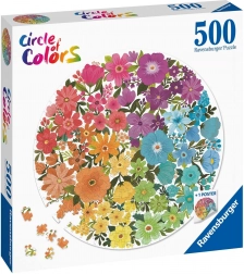 Ravensburger puzzle kör színek – virágok 500 darab