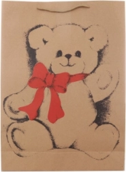 Nagy ajándéktáska medvével