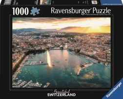 RAVENSBURGER puzzle Genf szívében naplemente 1000 darab