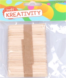 Fa pálcikák 6,5x1 cm, 50 db