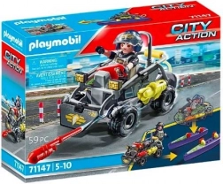 Playmobil City Action terepjáró quad speciális egység, motorcsónakká alakítható