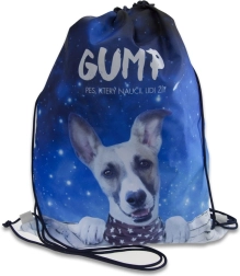 GUMP mintás kék tornazsák