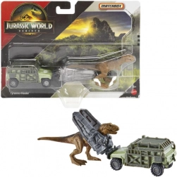 Matchbox Jurassic World dínó szállító – játékszett járművel és dinoszauruszokkal
