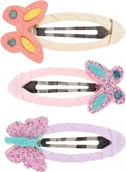 Hajcsatok pillangóval - 3 db