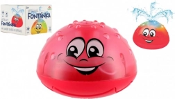 Világító, elemes vízi fürdőkút a kádba – Piros