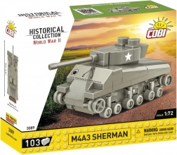COBI Historical Collection M4A3 Sherman 1:72 építőkészlet