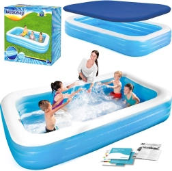 BESTWAY családi felfújható medence takaróponyvával 305 × 183 × 56 cm