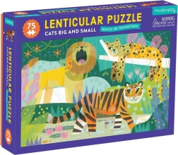 Lentikuláris puzzle macskák kicsik és nagyok