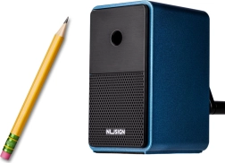 Kurblis hegyező tartállyal és élhossz-szabályozással, kék