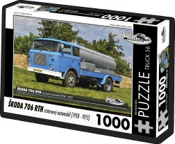 Retro-autók puzzle Škoda 706 RTH tartálykocsi – 1000 darab