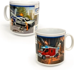 BRUDER porcelán bögre játék motívumokkal