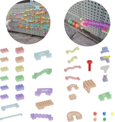 Masterkidz építő készlet STEM tábla a golyópályához 209 darab