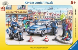 Ravensburger gyerekeknek szóló rendőrségi puzzle 15 darab