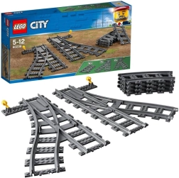 Lego City váltók vonatsínekhez