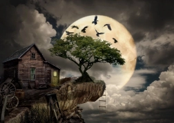 Puzzle ENJOY – Rönkház a sziklaszirten, 1000 darabos