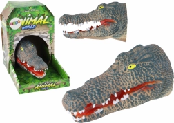 Gumi kézibáb krokodil – valósághű szürke