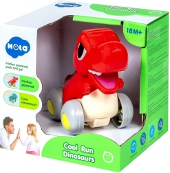 Interaktív dinoszaurusz kerekeken, mozgatható állkapoccsal