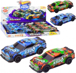 Versenyautó súrlódásos meghajtással fények és hangok