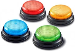 4 csengőgomb készlet 4 fény Fény Hang 4 színben