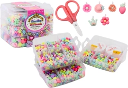 Ékszermedál gyöngykészlet DIY szálakkal, bőröndben, 1620 db