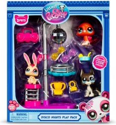 Littlest Pet Shop Disco Nights – 3 állatfigurás készlet