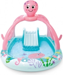 Felfújható polipos játszóközpont vízpermettel és csúszdával