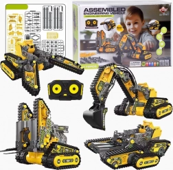 4 az 1-ben Kicsi építőipari gép távirányítással 176 darab