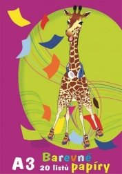 Színes papírok A3 – 20 lapos készlet