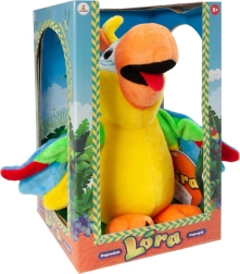Beszélő plüss papagáj Lóra