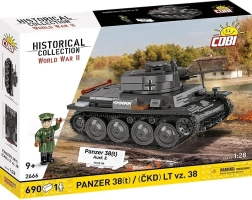 Panzer 38(t) / LT vz. 38 2 az 1-ben építőkészlet – 690 elem