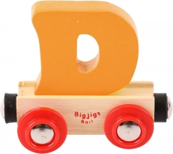 Bigjigs Rail fa vonat D betűvel
